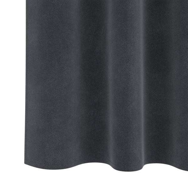 Cortinas Blackout  com fita superior 2 pcs Veludo Cinza Claro M 5