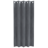 Cortinas opacas con ojales 2 piezas terciopelo gris claro 4
