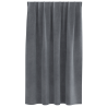 Cortinas Blackout  com fita superior 2 pcs Veludo Cinza Claro 4