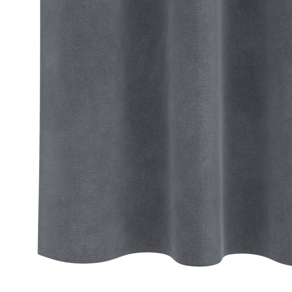 Cortinas opacas con cinta superior 2 pzas terciopelo gris claro M 5