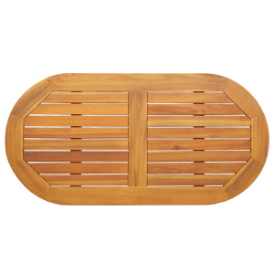 Tampo de Mesa 100x50x2.2 cm Oval de Madeira Maciça de Acácia H