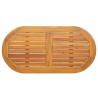 Mesa 100x50x2.2 cm Ovalada de Madera Maciza de Acacia 2