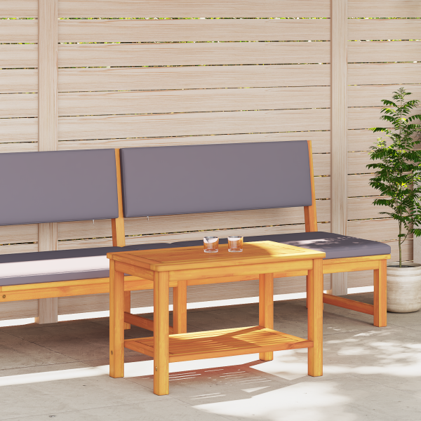 Mesa de Café 70x40x45 cm de Madera Maciza de Acacia M 3