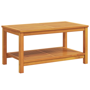 Mesa de Café 90x50x45 cm de Madera Maciza de Acacia H