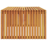Mesa de café de jardín 110x55x35 cm de madera sólida de acacia 5