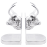Apoios de livros 2 pcs Prateado 17x15x27 cm Alumínio Bull 5