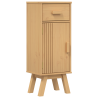 Armario de baño de madera maciza de pino 35x30x90 cm 2