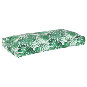 Almofada de pallet para assento e costa. estampa de folhas 120x60x12 cm. tecido Oxford H