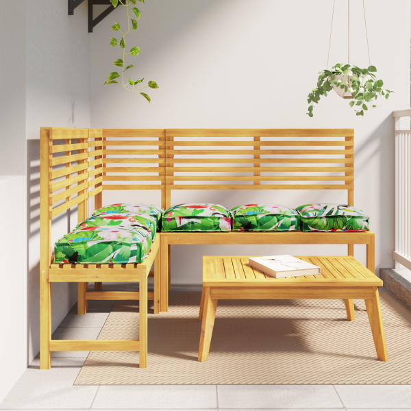 Cojines para Paletas para Asiento 6 pcs Selva Tropical 40x40x8 cm Tela Oxford D