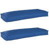 Almofadas de Palete para Banco 2 pcs Azul Royal 100x40x8 cm Tecido Oxford 1