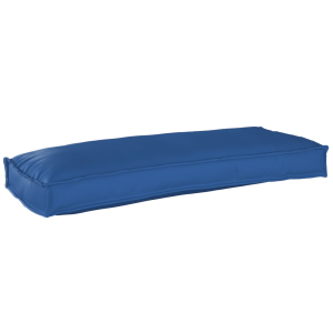 Cojines de palet para banco 2 pcs azul real 100x40x8 cm H