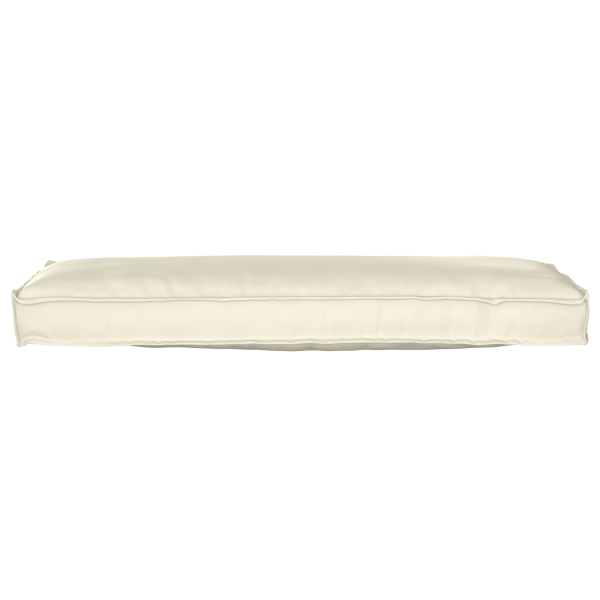 Almofadas de Palete para Banco 2 pcs Creme 120x40x8 cm Tecido Oxford M 3