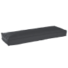 Almofadas de Palete para Banco 2 pcs Preto 120x40x8 cm Tecido Oxford 2
