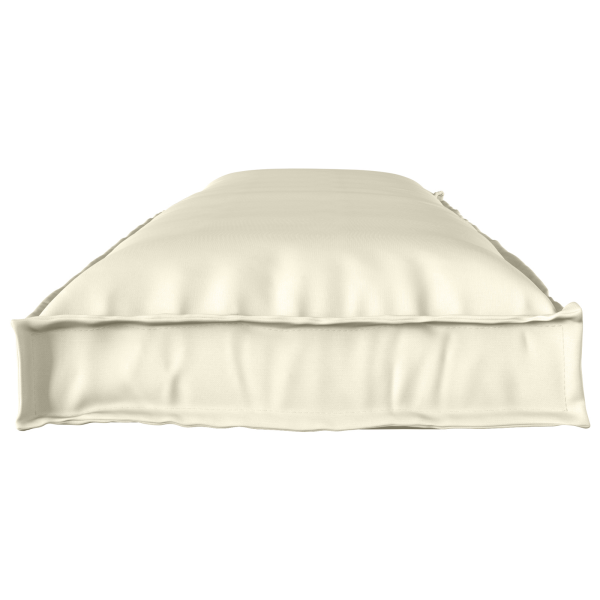 Cushions de Palete para Banco 2 pcs Creme 150x40x8 cm Tecido Oxford M 4