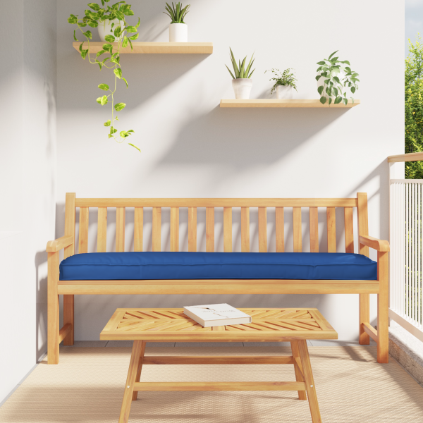 Cojines de Pallet para Banco 2 pcs Azul Real 180x40x8 cm Tela Oxford D