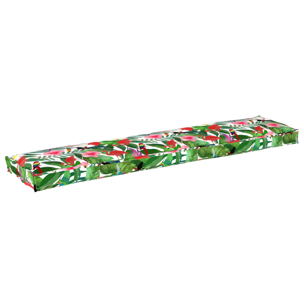 Cojines de Palet para Banco 2 pcs Jungla Tropical 180x40x8 cm Tela Oxford M 5