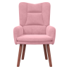 Sillón de relax de terciopelo rosa 4