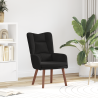 Sillón de relax de terciopelo negro 1