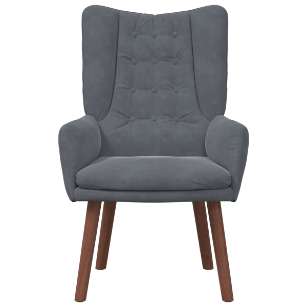 Sillón Relax Gris Oscuro Terciopelo M 4