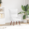 Sillón de relax de cuenro sintético blanco 1