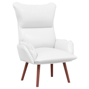 Sillón de relax de cuenro sintético blanco H