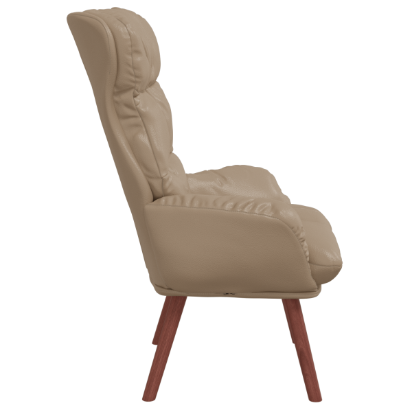 Sillón de relax de cuero sintético capuchino M 5