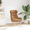 Sillón de relax de tela efecto de lana rizada beige 1