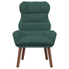 Silla de Relax Verde Oscuro de Terciopelo 4