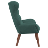 Silla de Relax Verde Oscuro de Terciopelo 5