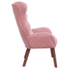 Sillón Relajante de Terciopelo Rosa 5