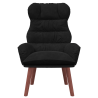 Sillón Relajante Negro de Terciopelo 4