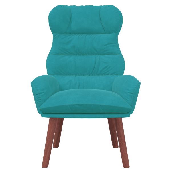 Sillón Relax Turquesa de Terciopelo M 4