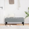 Banco de tela gris claro 113x57x39 cm 3