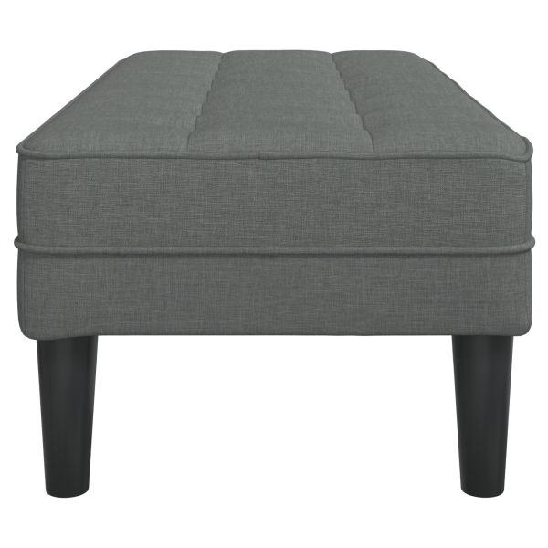 Banco  Cinza Escuro 113x57x39 cm Tecido M 5