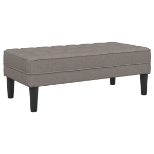 Banco  Taupe 113x57x39 cm em Tecido H