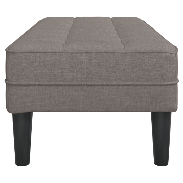 Banco  Taupe 113x57x39 cm em Tecido M 5