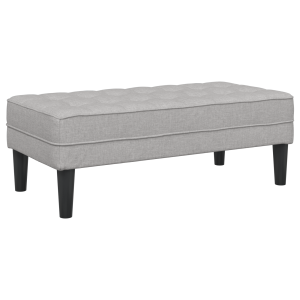 Banco de tela gris nube 113x57x39 cm H