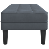 Banco Cinza Escuro 113 cm Veludo 5