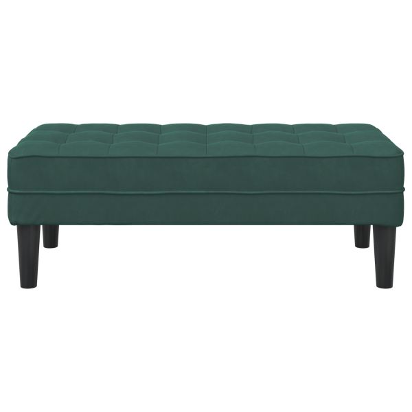 Banco Verde Escuro 113x57x39 cm Veludo M 4