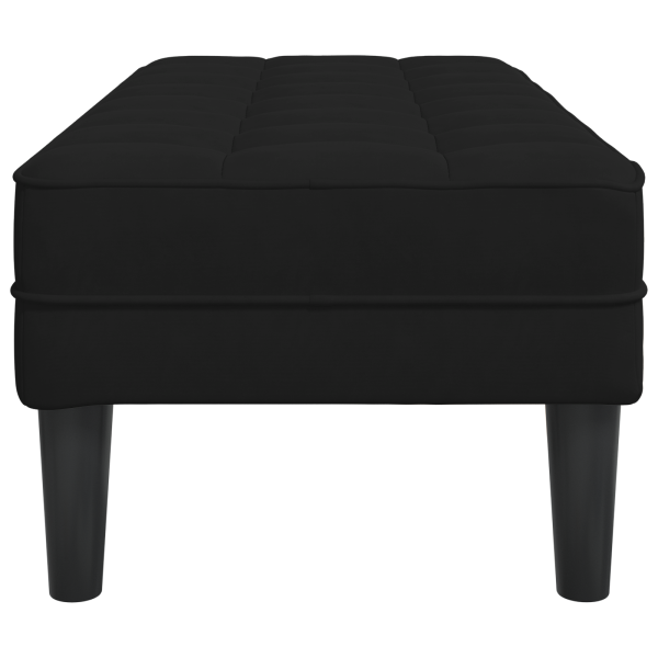 Banco Preto 113x57x39 cm Veludo M 5