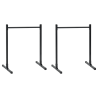 Estaciones de Dips 2 pcs Ajustables en Altura 88.5/98.5 cm de Acero 1