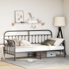 Estrutura de Daybed Preto 90x200 cm Aço 1