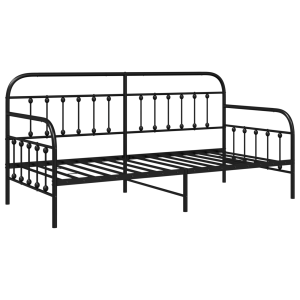 Estrutura de Daybed Preto 90x200 cm Aço H
