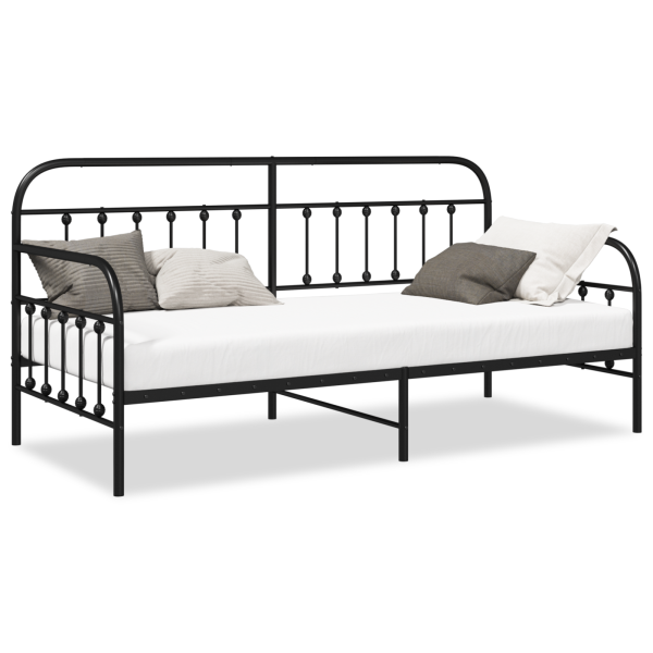 Estructura de Cama Daybed Negra 90x200 cm M 4