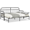 Estrutura de Daybed  com Cama Auxiliar Preta 75x190 cm em Aço 4