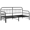 Estrutura de Dia  com Cama Extra Preta 90x200 cm Aço 2
