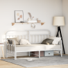 Estrutura de Cama  com Cama Auxiliar Branca 80x200 cm em Aço 1