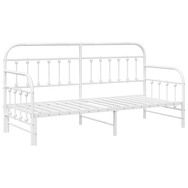 Estructura de sofá cama nido acero blanco 80x200 cm M 2