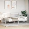 Estrutura de Cama  com Cama Auxiliar Branca 80x200 cm em Aço 5