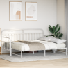 Cama Dia  com Cama de Rolagem Branca 100x190 cm Aço 5